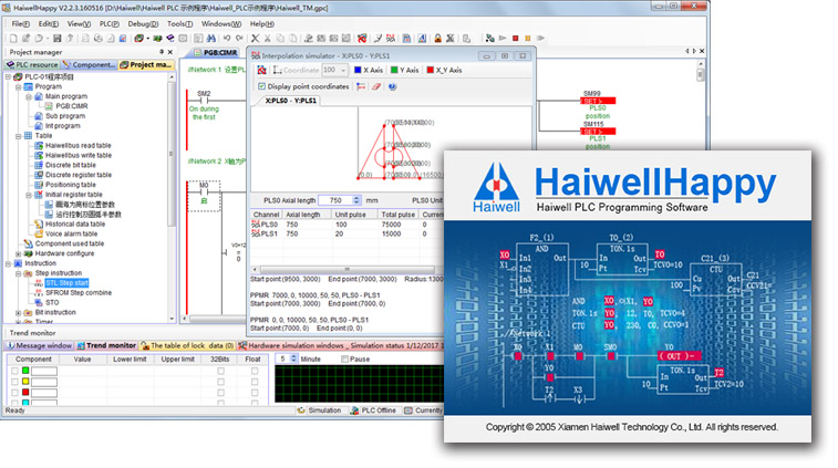 HaiwellHappy海爲(wéi / wèi)PLC編程軟件